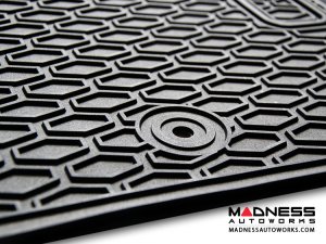 FIAT 500 Floor Mats - All Weather - Rubber - Premium  